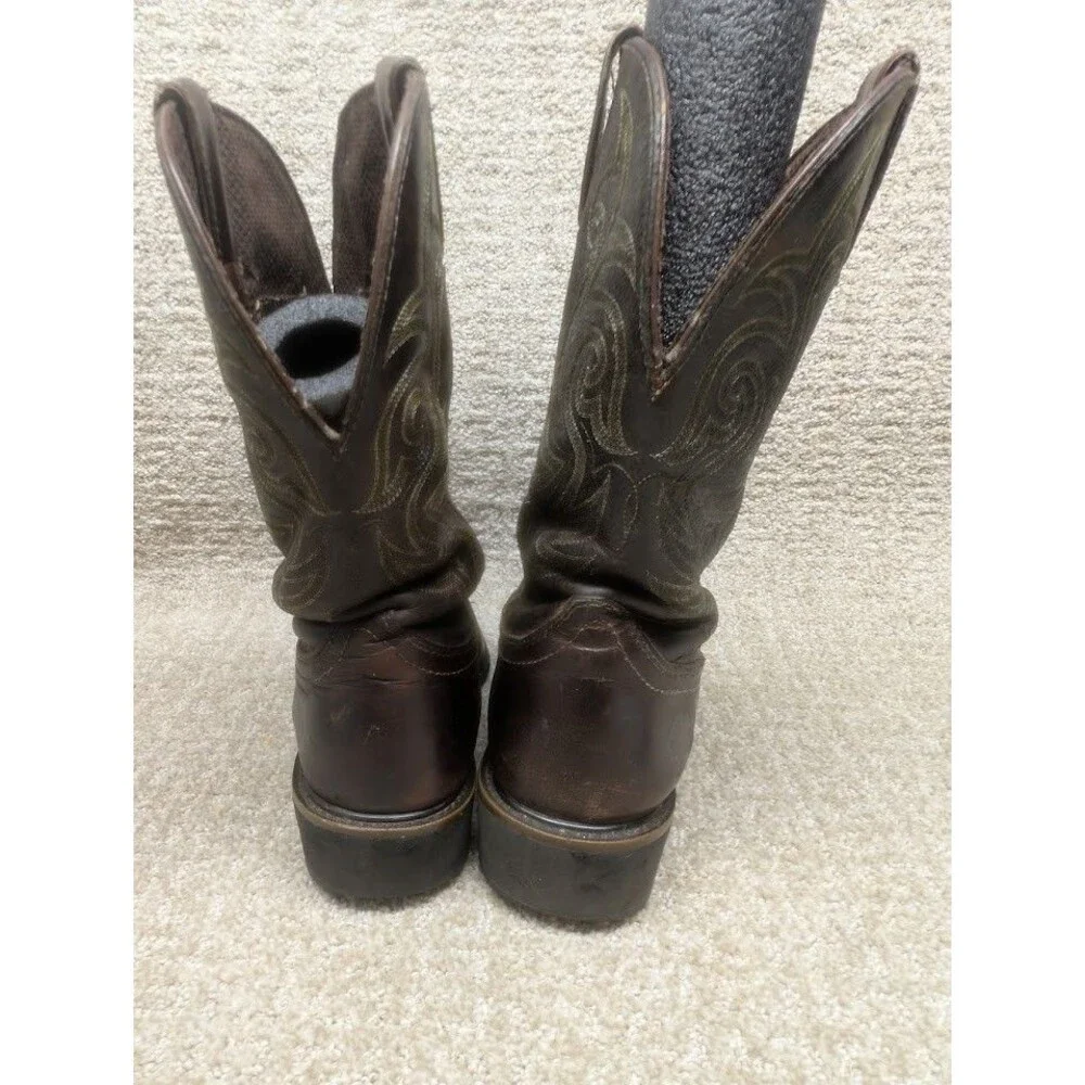 Justin Original Workboots ASTM F2892-11 Brown Mens Size 8D WK4575 Leather